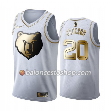 Camiseta Hombre NBA Memphis Grizzlies Josh Jackson 20 2019-20 Nike Blanco Golden Edition Swingman